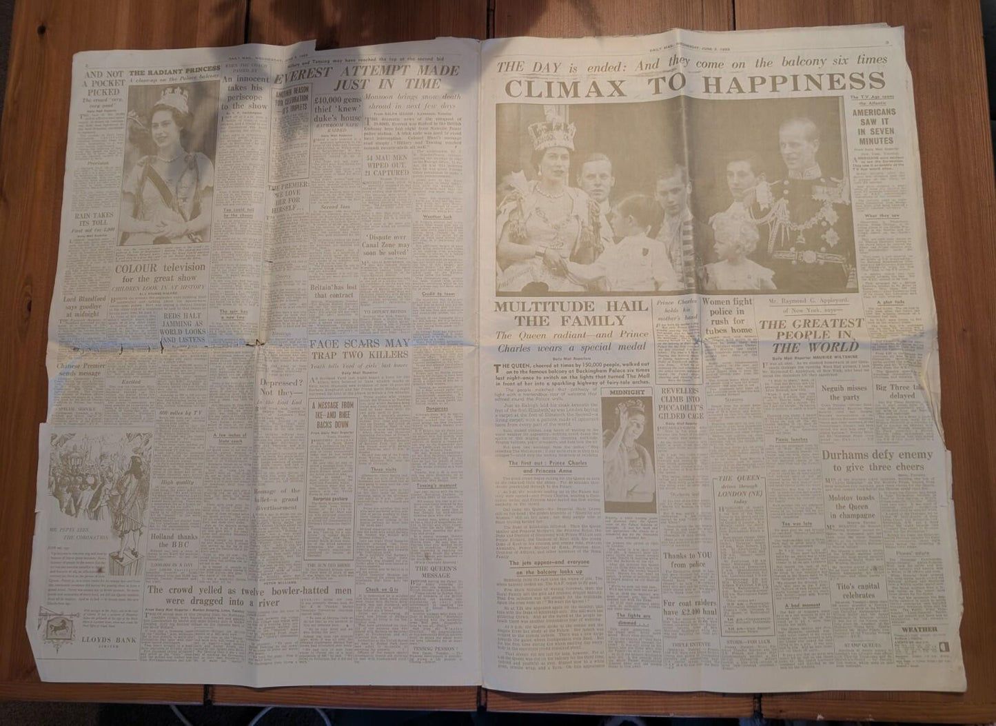 Daily Mail No. 17,791 - Wednesday 9th June 1953 - Queen Elizabeth II Coronation