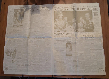 Daily Mail No. 17,791 - Wednesday 9th June 1953 - Queen Elizabeth II Coronation