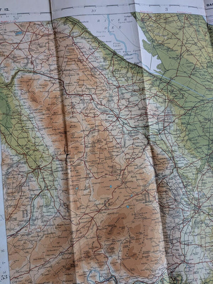 Bartholomew's New Reduced Survey Map of Cheshire - Stanford & Mann - 1910