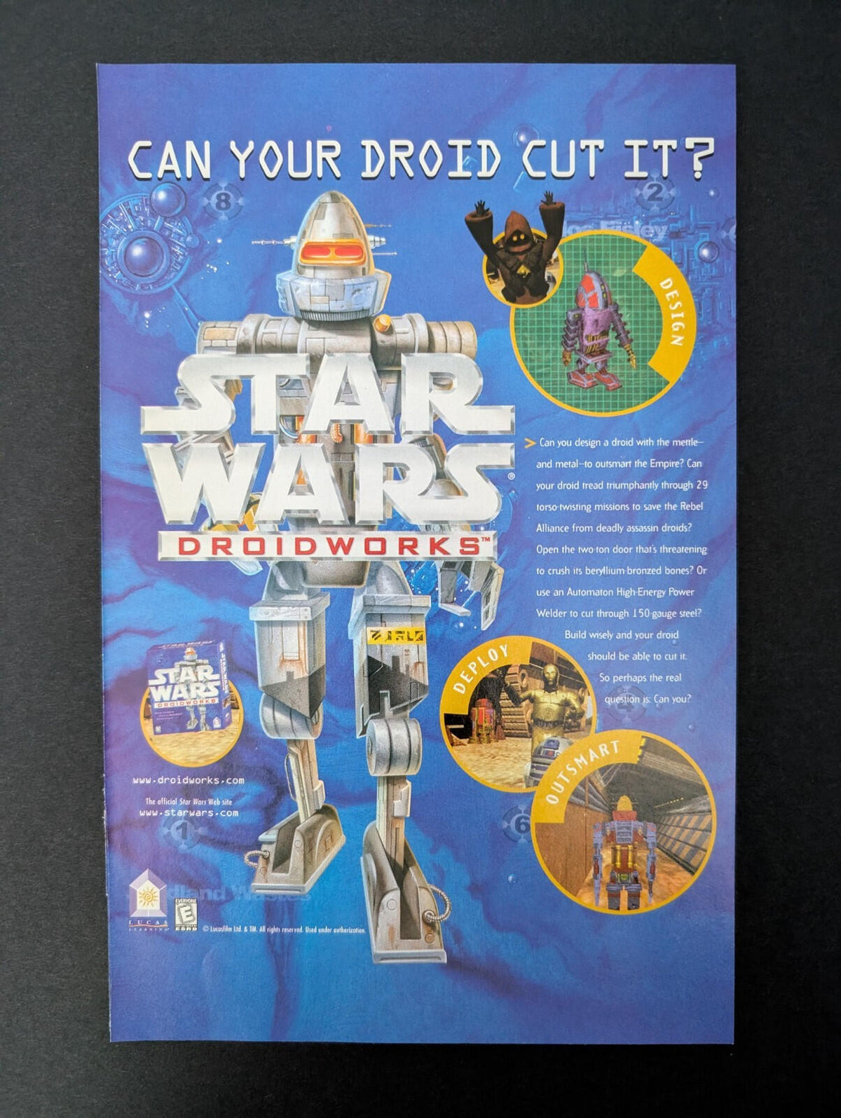 Star Wars: Droidworks Pc Game Lucas Learning Advertisement - See Details