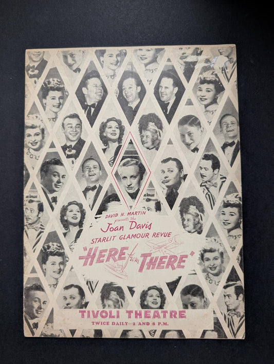 "Here From There" Joan Davis Tivoli Theatre Show Programme - 1940s Approx