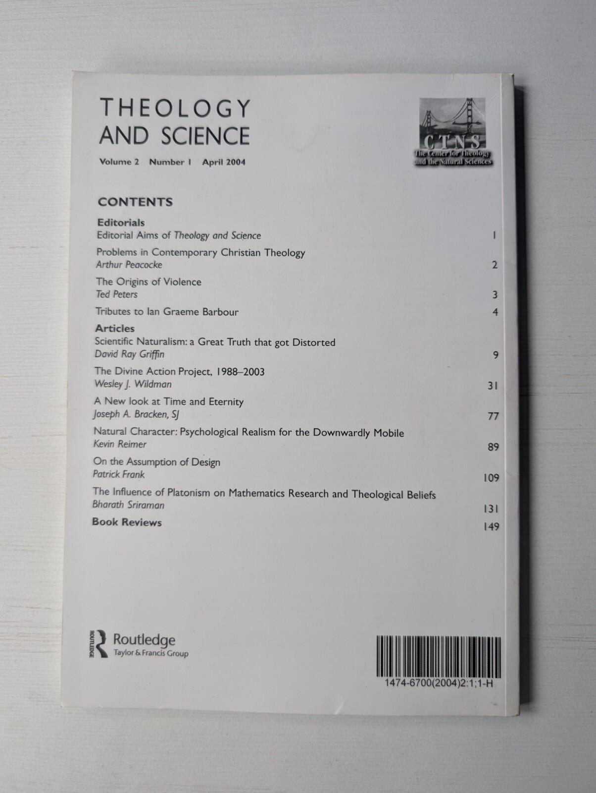 Theology and Science Volume 2 Number 1 - April 2004 - Routledge