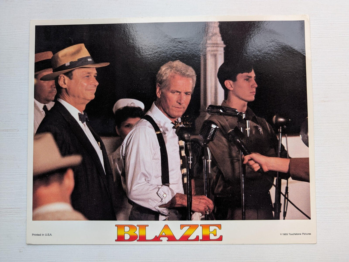 Blaze x3 Lobby Card Bundle - 1989 Paul Newman/Touchstone Pictures