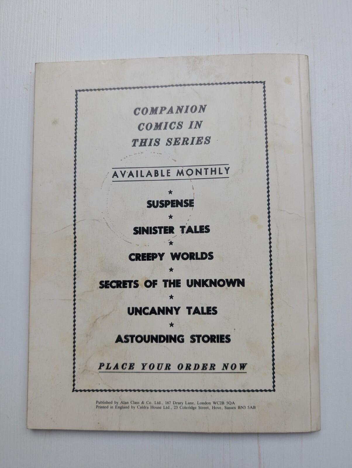 Astonishing Tales #190 - Amazing Stories of Suspense - 1980s - Alan Class Comic