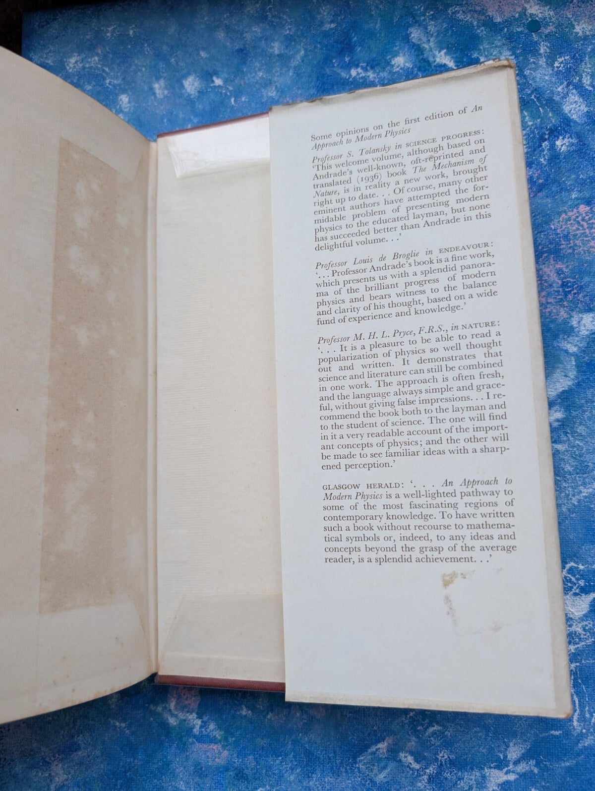An Approach To Modern Physics by E.N. Da C. Andrade - 1960 - G Bell & Sons Ltd