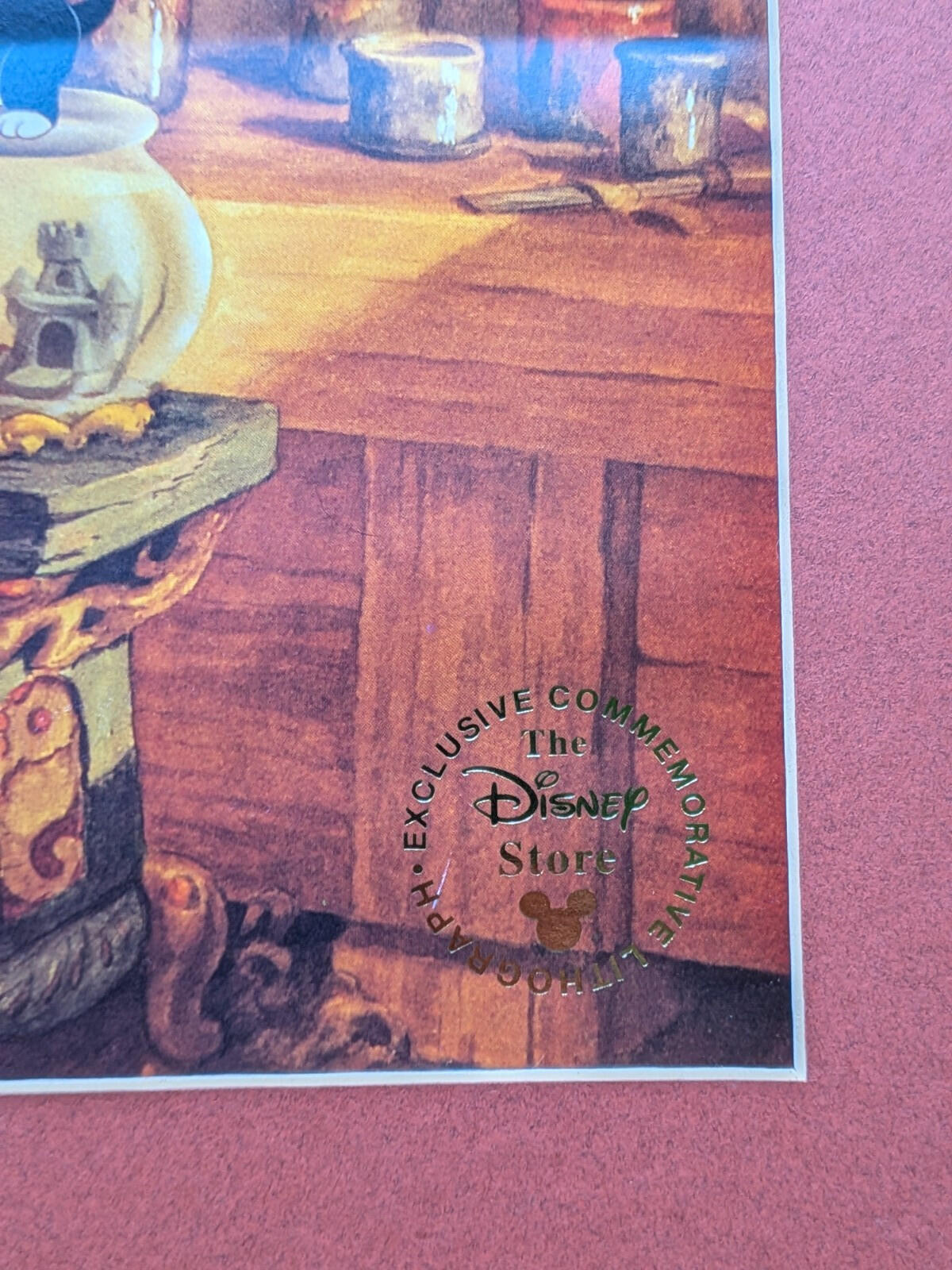 Disney Pinocchio Lithographic Print - Disney Store Exclusive - See Details