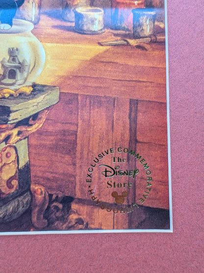 Disney Pinocchio Lithographic Print - Disney Store Exclusive - See Details