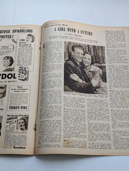 Picturegoer January 14, 1950 - Valentina Cortesa & Spencer Tracy Cover