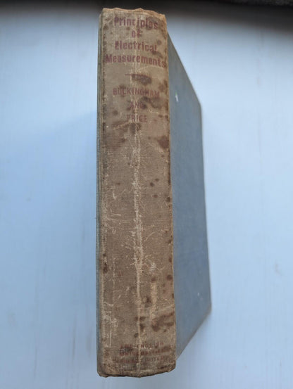 Principles of Electrical Measurements by H. Buckingham/E.M Price - 1955
