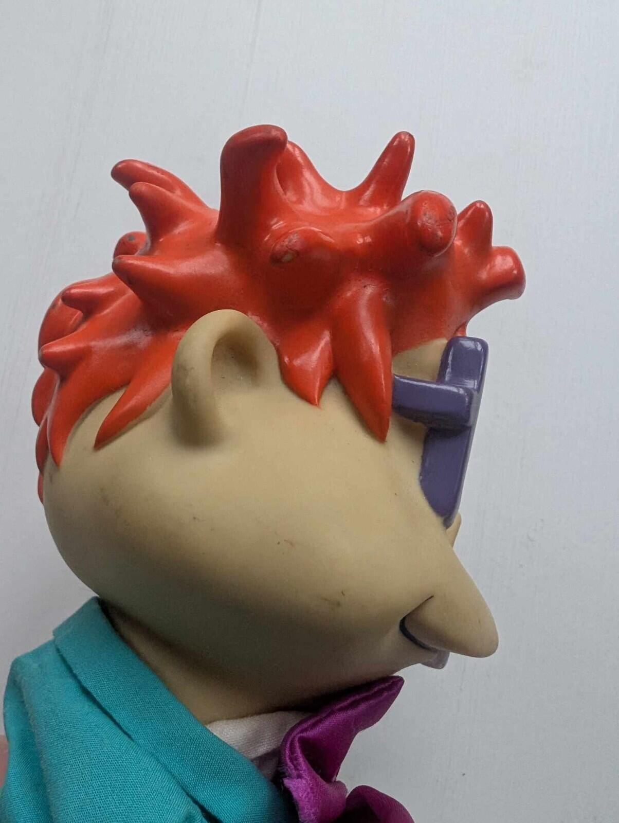 Rugrats In Paris Chuckie Finster Plush Doll with Vinyl Head, Vintage Nickelodeon