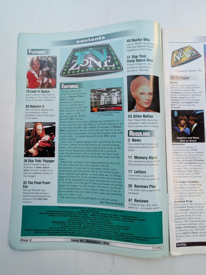 TV Zone Issue 85 December 1996 - Babylon 5/Star Trek/Lost In Space