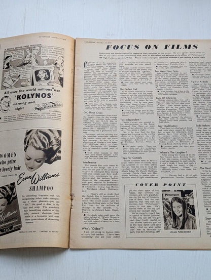 Picturegoer: The National Film Weekly December 24th, 1949 - Jean Simmons Cover