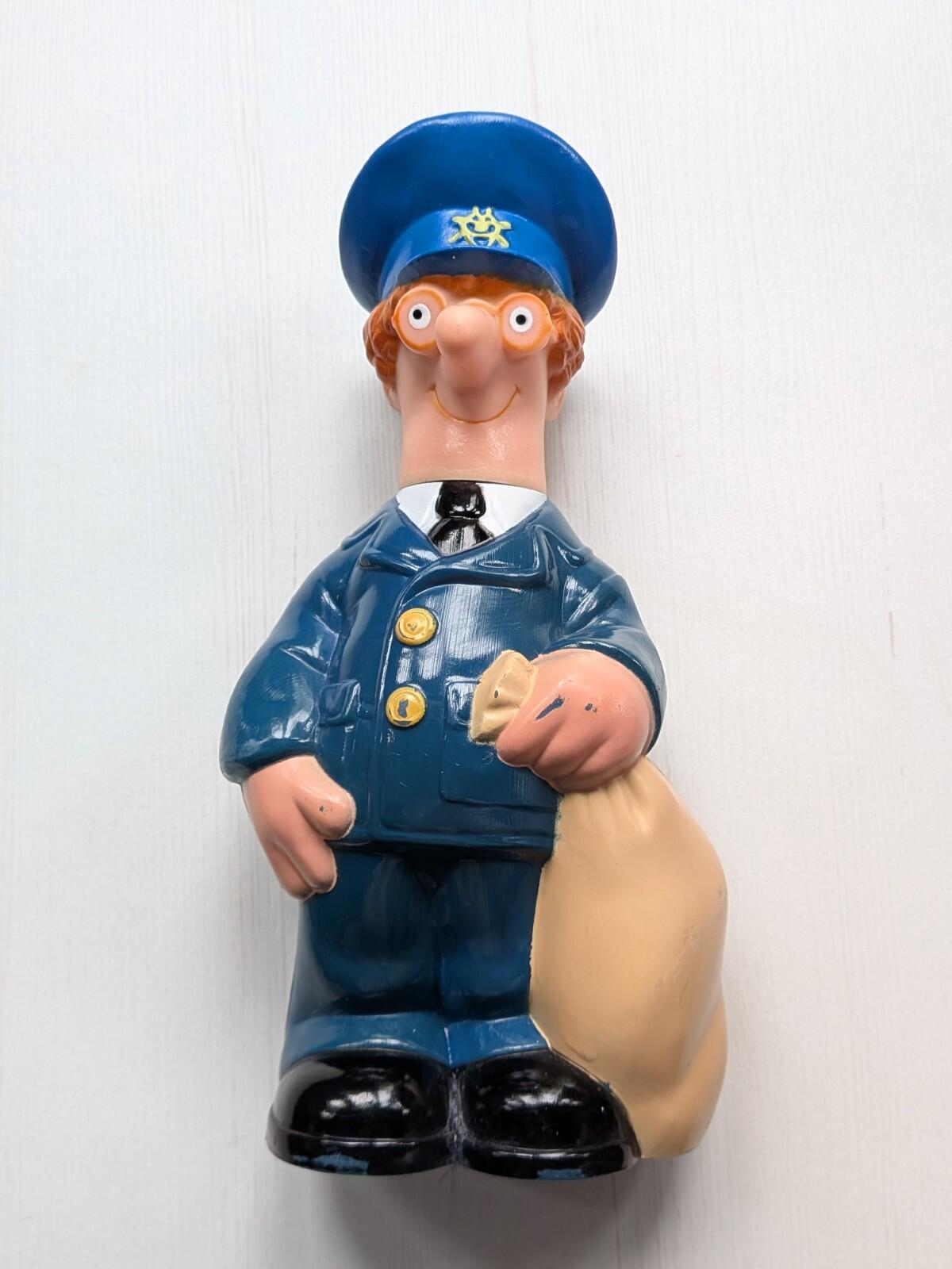 Vintage Postman Pat Bubble Bath Bottle Figure - 1990 - Woodland Animations Ltd