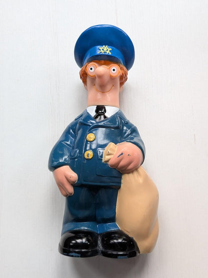 Vintage Postman Pat Bubble Bath Bottle Figure - 1990 - Woodland Animations Ltd