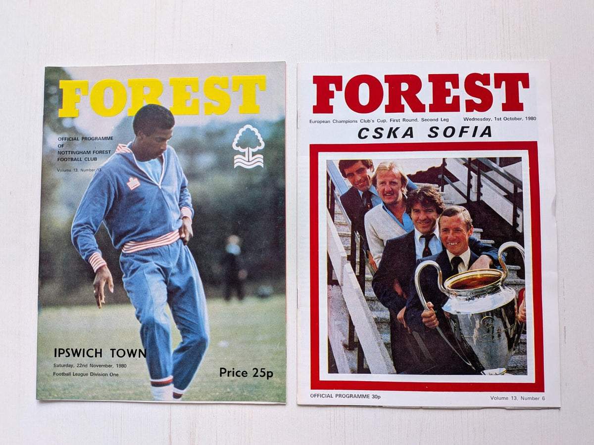 Nottingham Forest 1980 Match Programmes x14 Bundle