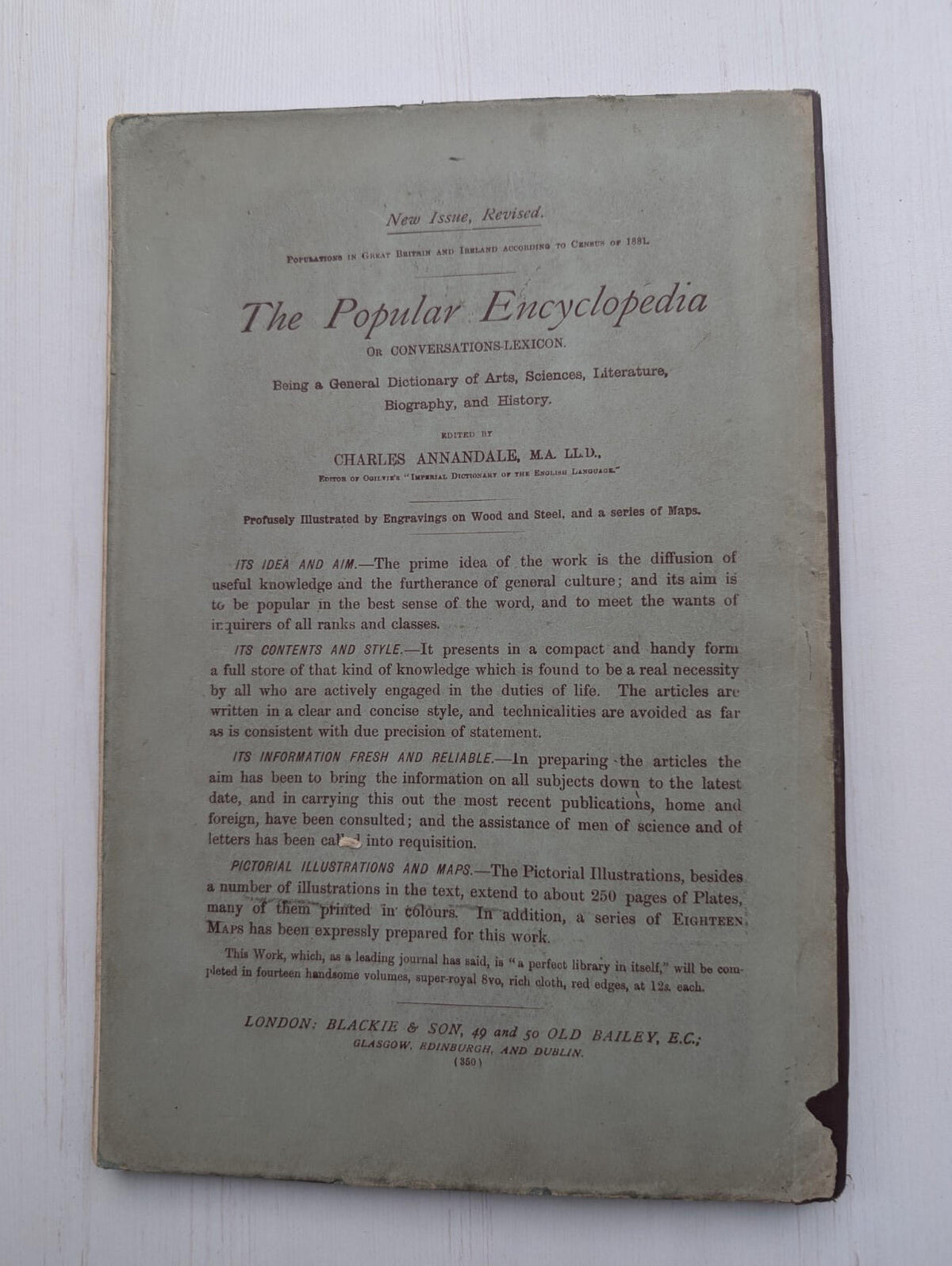 Ogilvie's Imperial Dictionary of The English Language Div. 7 - 1880's Approx