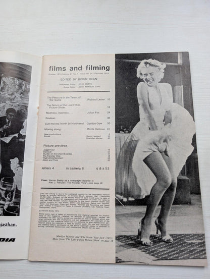Films and Filming Vol. 21 No. 1 October 1974 - Warren Beatty Cover