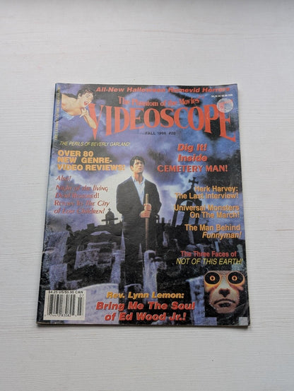 The Phantom of The Movies: Videoscope #20 Fall 1996 - Cemetery Man Cover