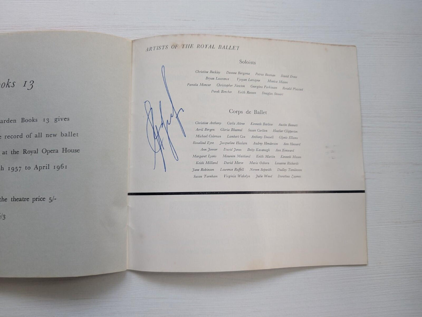 Royal Opera House Covent Garden - Le Lac Des Cygnes Programme - 1962
