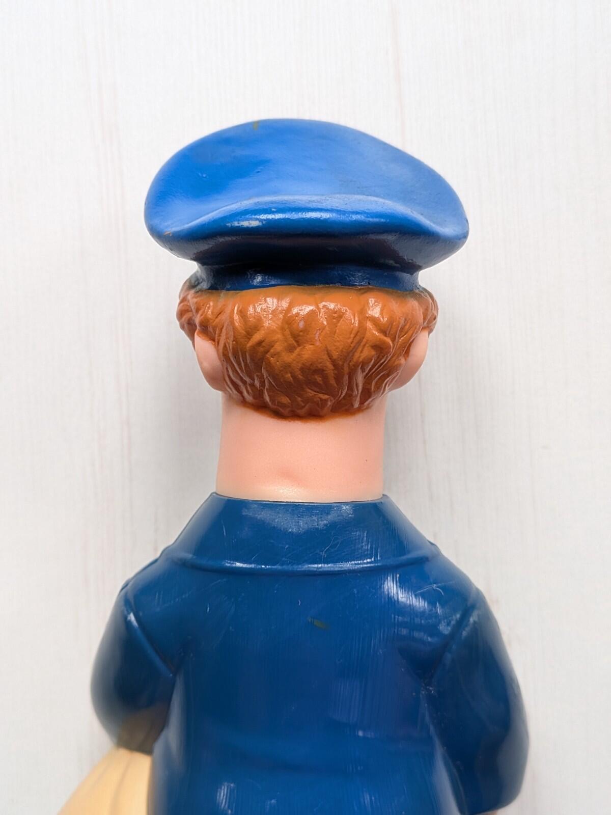 Vintage Postman Pat Bubble Bath Bottle Figure - 1990 - Woodland Animations Ltd