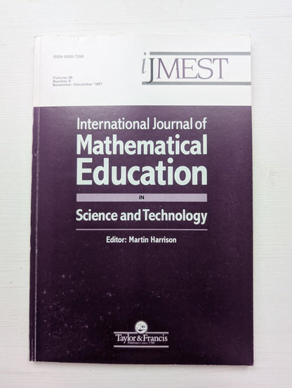 International Journal of Mathematical Education Vol. 28 No. 6 - Nov/Dec 1997