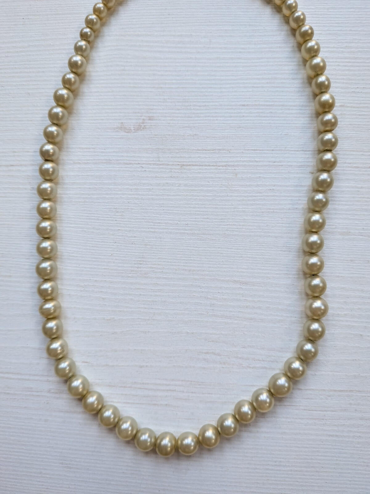 Vintage Faux Pearl Beaded Small Necklace/Choker - Coquette-Style Jewellery