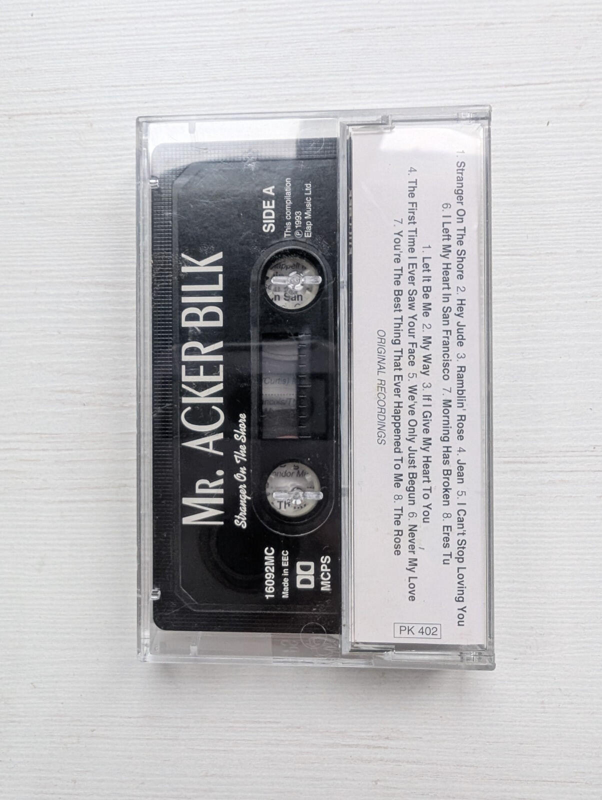 Mr Acker Bilk - Stranger On The Shore - 1993 - Elap Music Ltd Cassette Tape