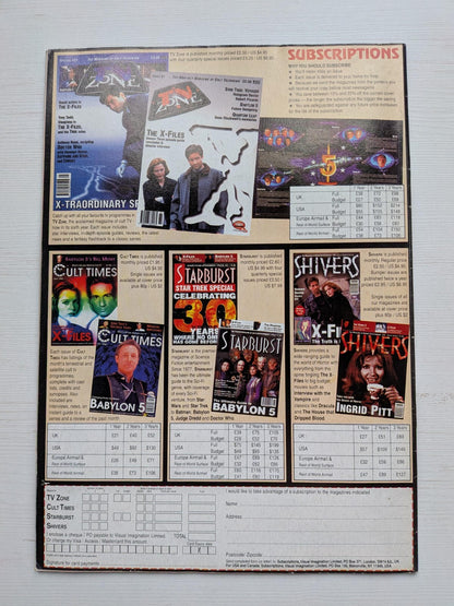 TV Zone Special #22 August 1996 - Babylon 5 Behind The Scenes Special