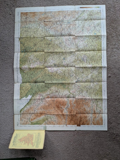 Bartholomew's New Reduced Survey Map of Cheshire - Stanford & Mann - 1910
