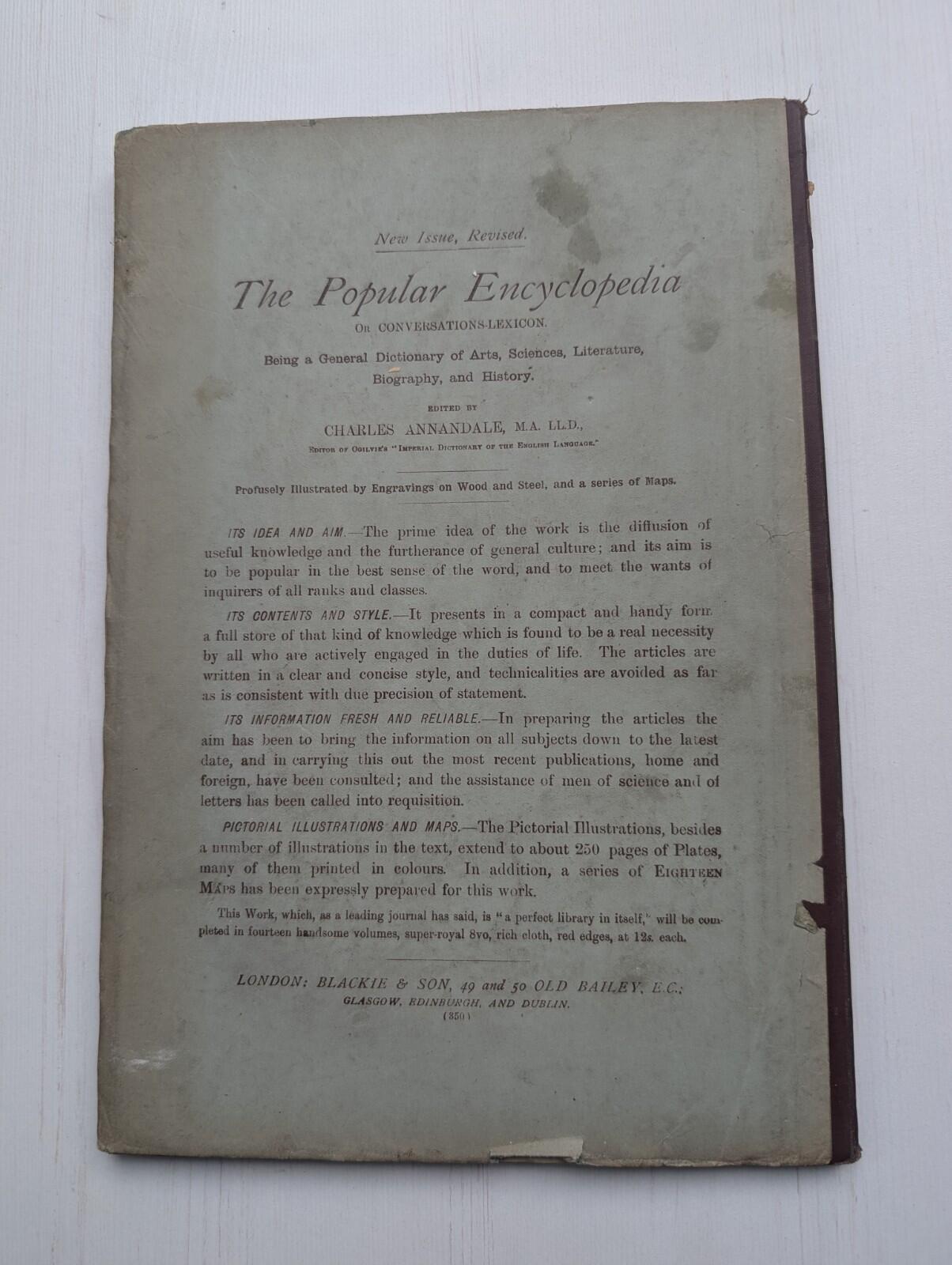 Ogilvie's Imperial Dictionary of The English Language Div. 16 - 1880's Approx