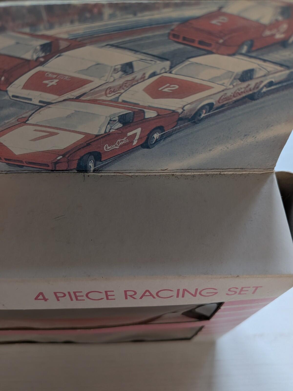 Vintage Coca-Cola Die-Cast 4-Piece Racing Set - 1979 - Hartoy