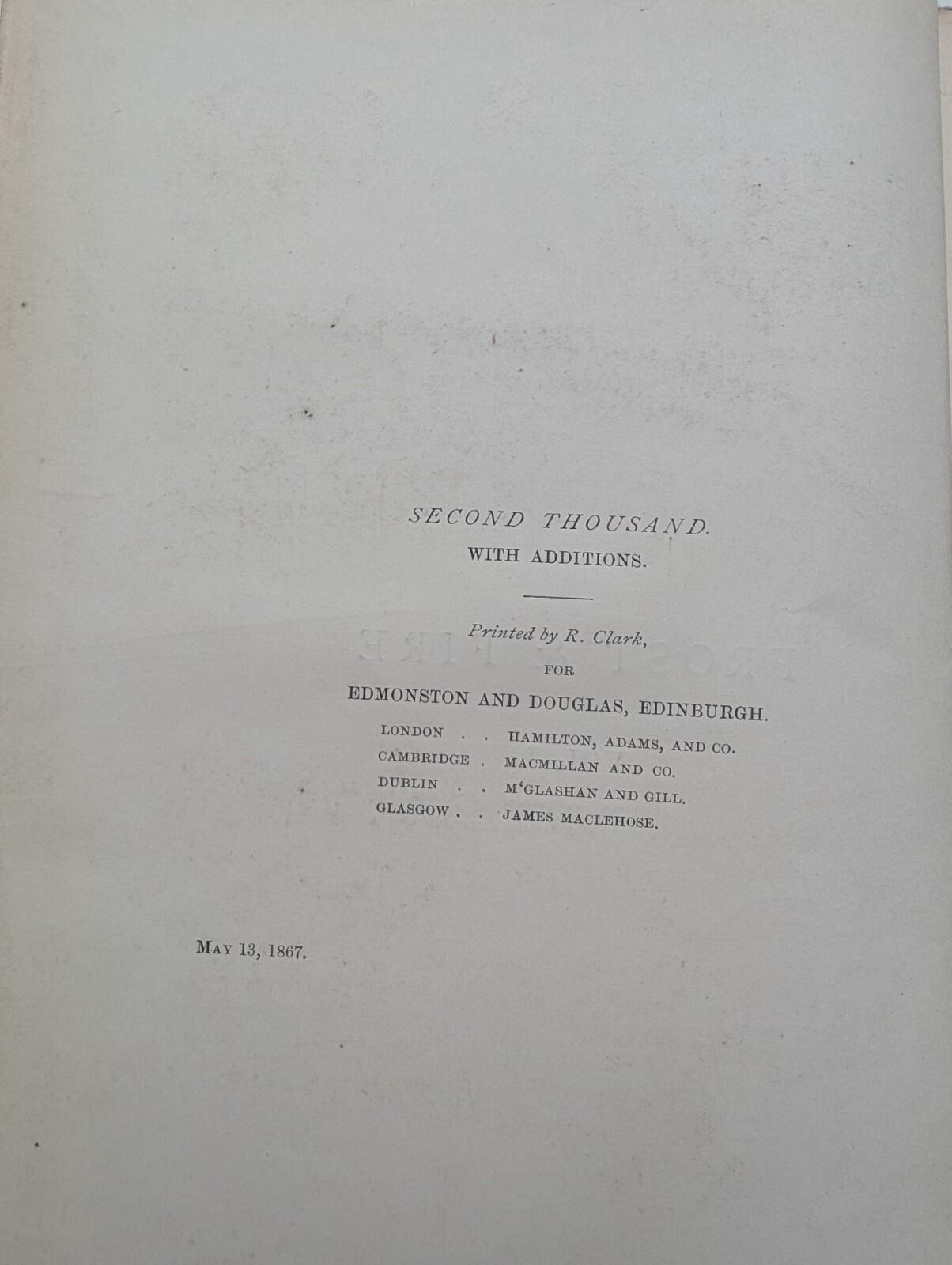 Frost and Fire Vol. I - 1867 - Hamilton, Adams & Co