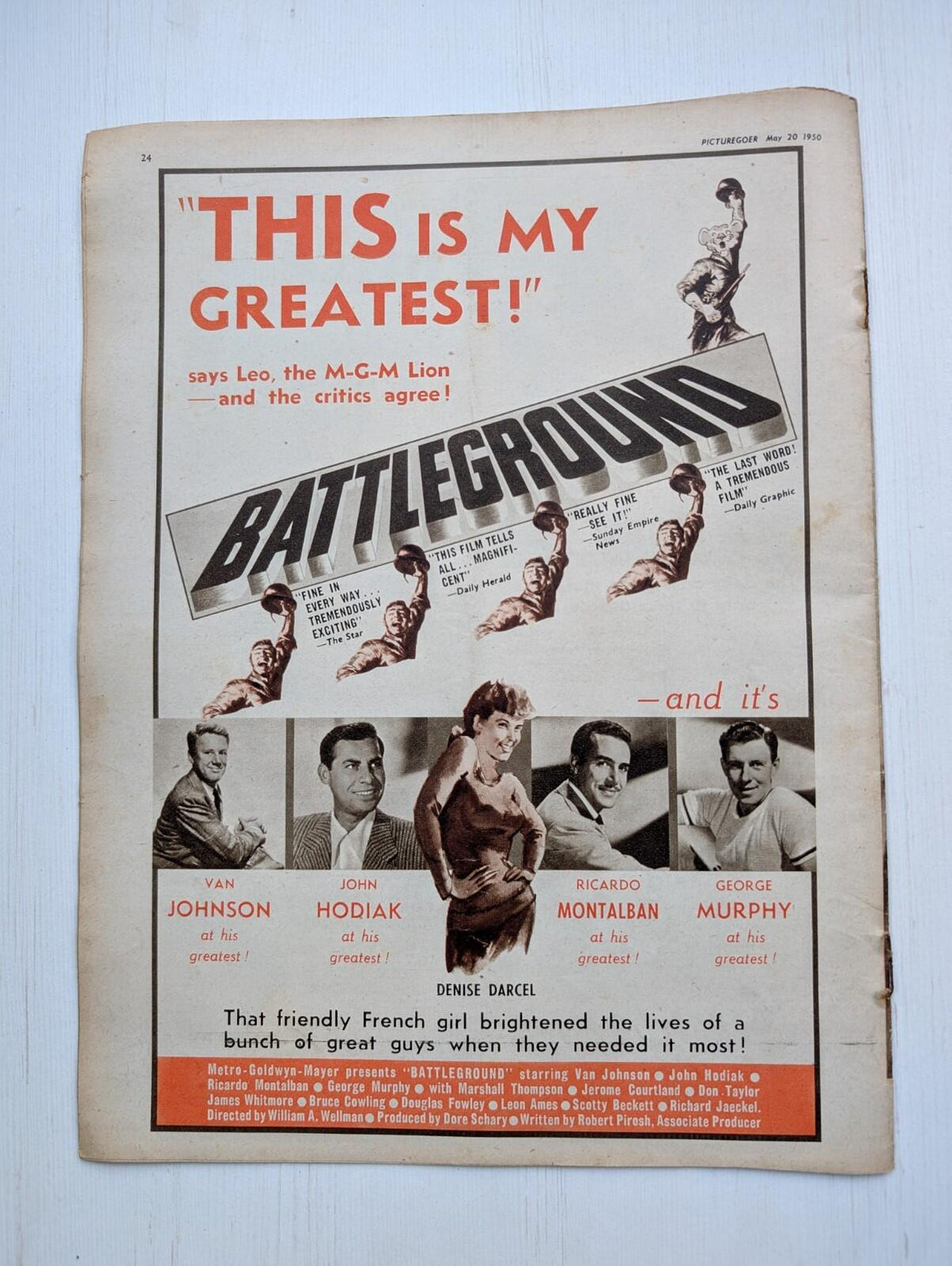 Picturegoer: The National Film Weekly May 20, 1950 - Mercedes McCambridge Cover
