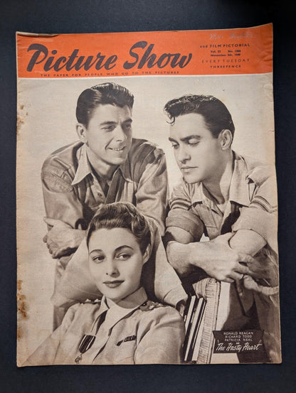 Picture Show Vol. 53 No. 1388 November 5th, 1949 - Ronald Regan/Patrica Neal