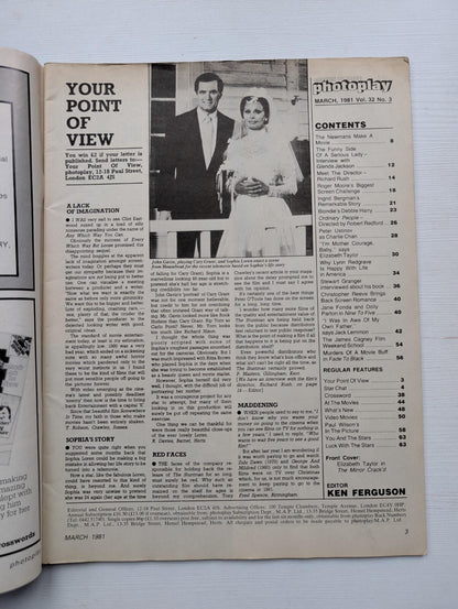 Photoplay Vol. 32 No. 3 March 1981 - Elizabeth Taylor Cover