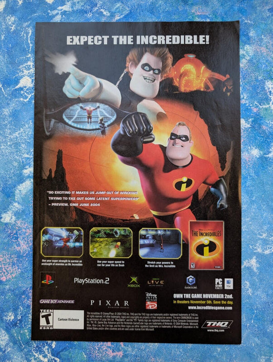 The Incredibles PS2/Gamecube/Xbox Game 2004 Advertisement - See Details