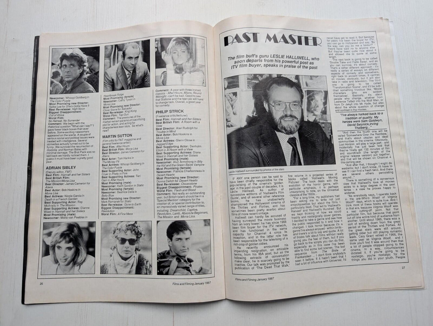 Films and Filming No. 388 January 1987 - James Woods Salvador Cover