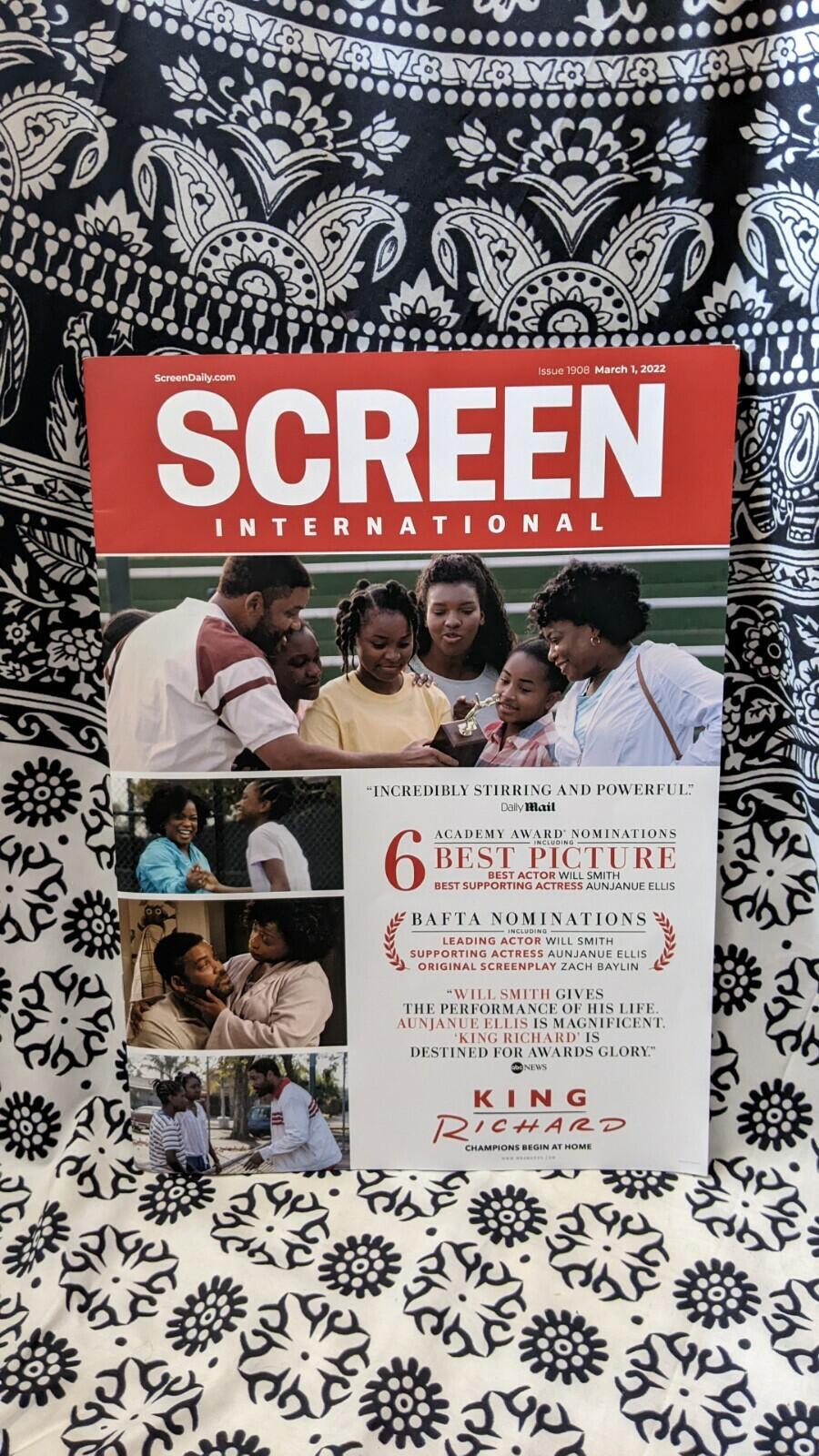 Screen International Magazine March 2022, Will Smith/King Richard