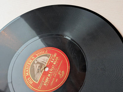 Ignace Jan Paderewski - Chopin's Study in C Minor Shellac Record - D.A. 1047