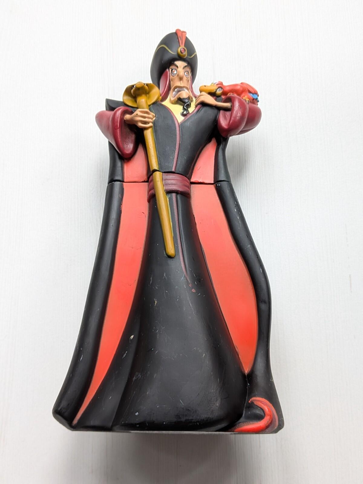Vintage Aladdin Jafar Bubble Bath Bottle Figure - Disney/Grosvenor
