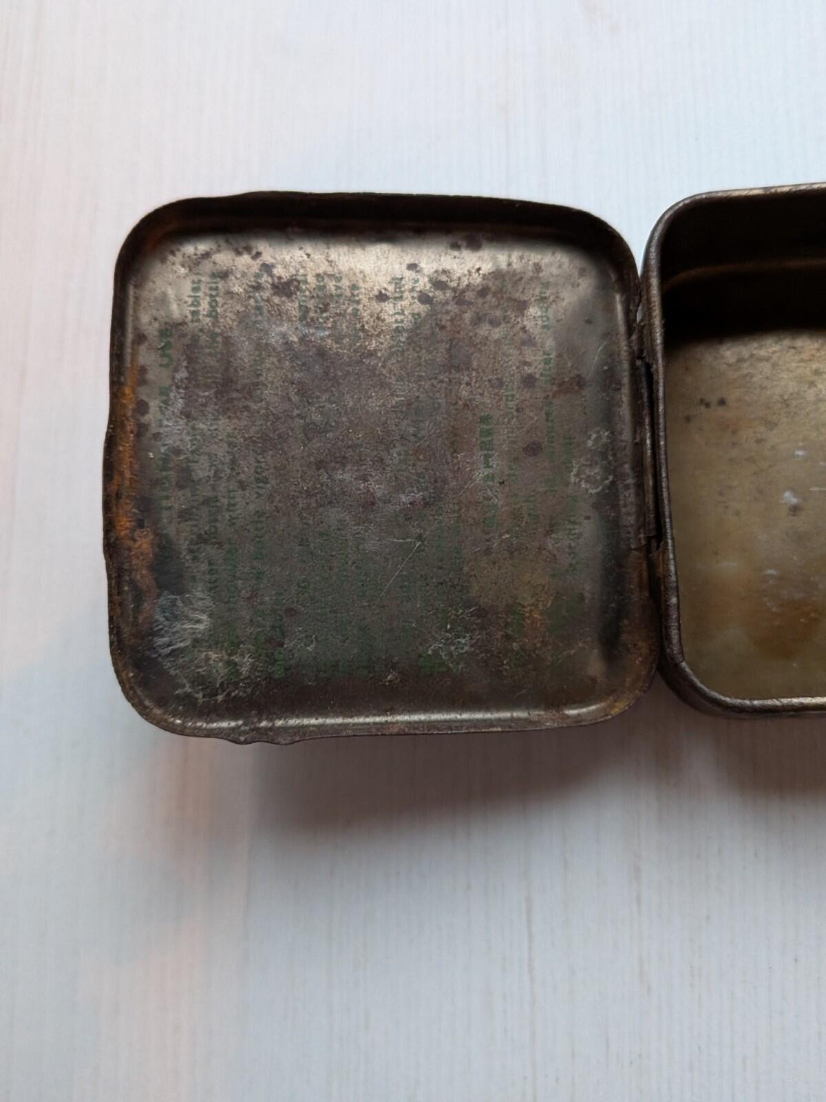 Vintage Military Water Sterilizing Tin (Empty) - 1940s/World War II