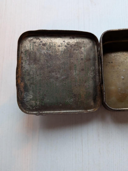 Vintage Military Water Sterilizing Tin (Empty) - 1940s/World War II