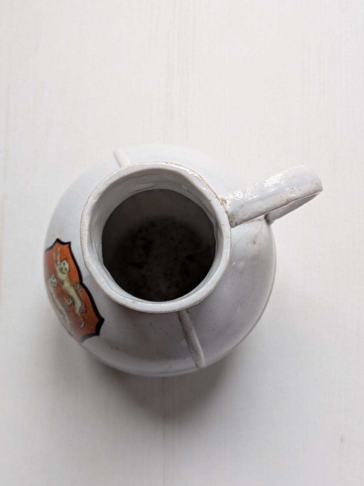 Vintage Ceramic Small Milk Jug With Jersey Crest - Made in Germany