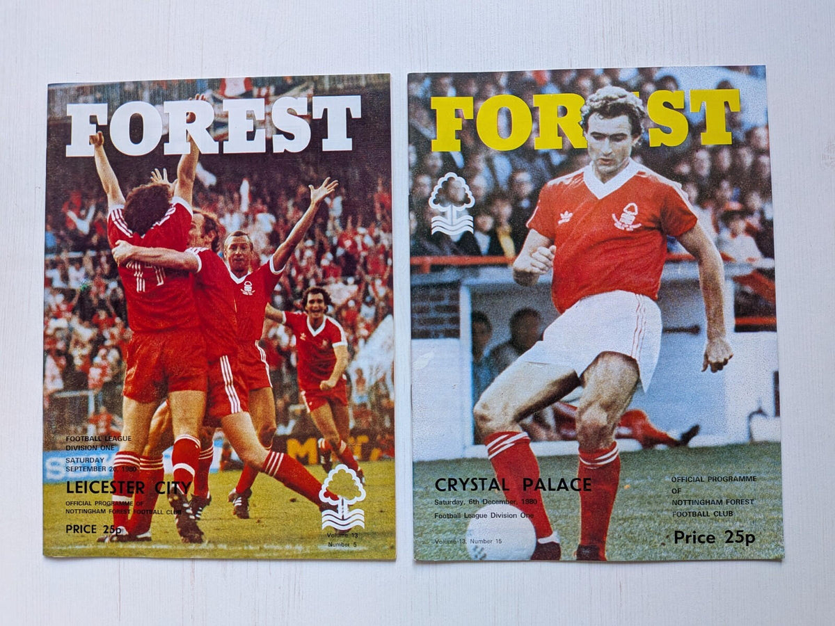 Nottingham Forest 1980 Match Programmes x14 Bundle