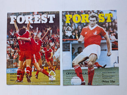 Nottingham Forest 1980 Match Programmes x14 Bundle
