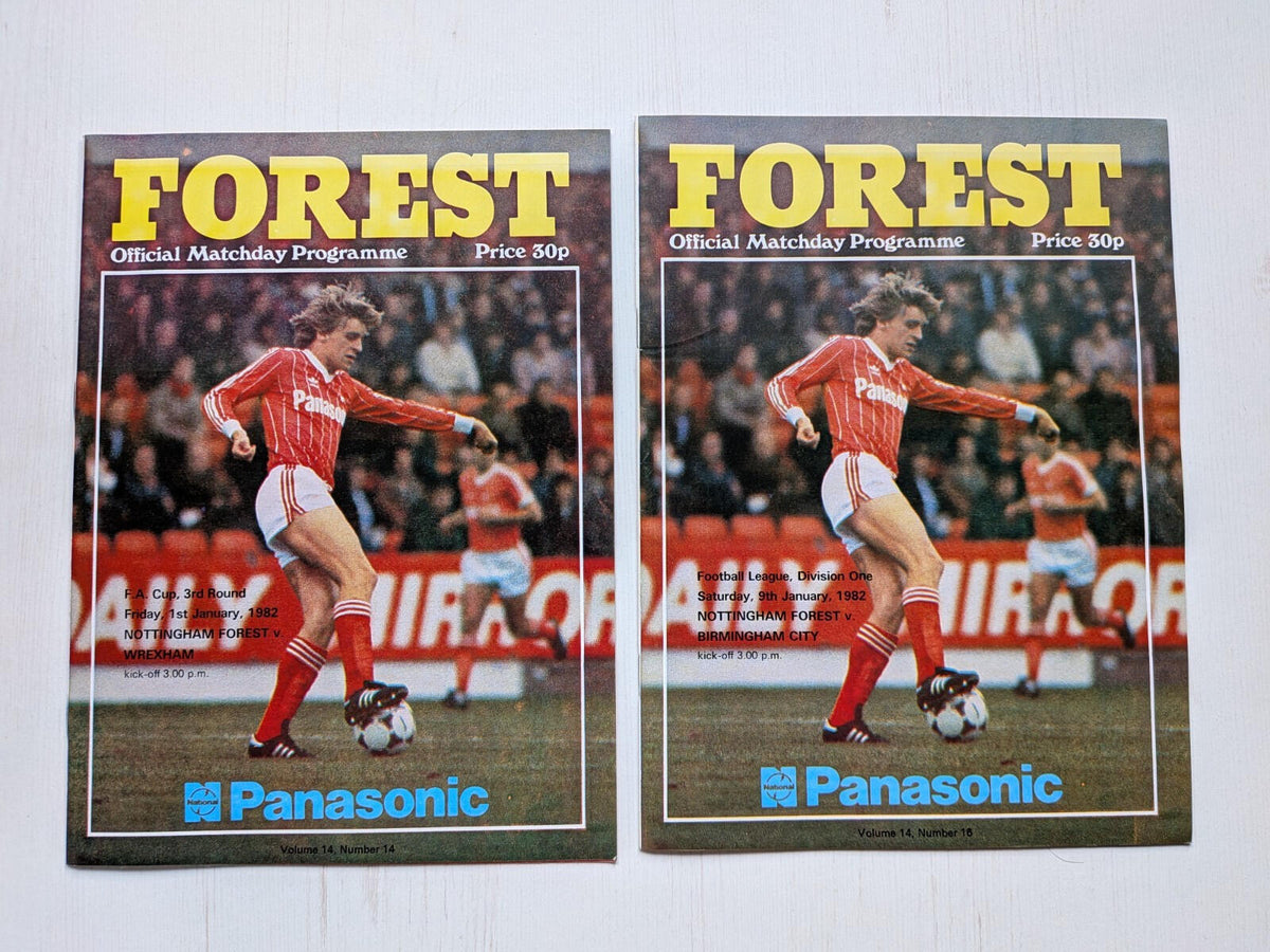 Nottingham Forest 1982 Match Programmes x12 Bundle
