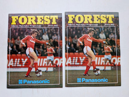 Nottingham Forest 1982 Match Programmes x12 Bundle