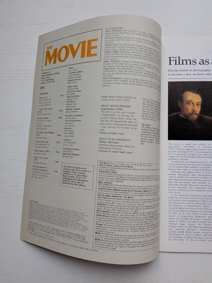 The Movie: The Illustrated History of The Cinema #100 - Harry Hamlin Cover