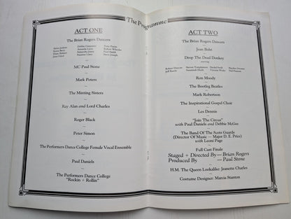 Gala Charity Variety Show Programme - London Palladium December 1991