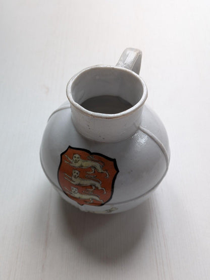 Vintage Ceramic Small Milk Jug With Jersey Crest - Made in Germany